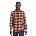 thumbnail image 2 of George Men's Long Sleeve Flannel Shirts, 2-Pack, Sizes S-2XL, 2 of 5