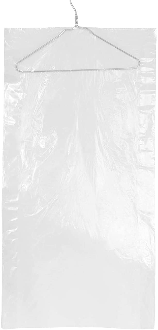 10 Pack Clear Plastic Clothes Covers 