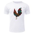 thumbnail image 2 of zuwimk Mens Workout Shirts,Men's Short Sleeve Signature Stripe Graphic T-Shirt White,XXL, 2 of 5