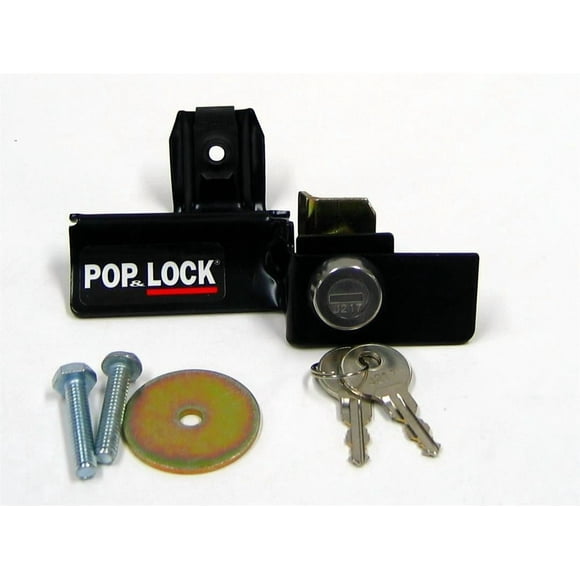 Pop & Lock Tailgate Lock PL1050 Locks Tailgate Handle; Manual; Black; Plastic; Direct-Fit