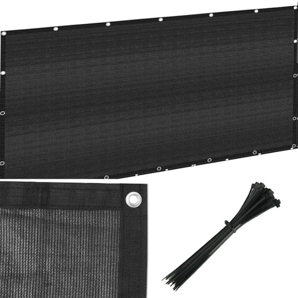 Eden's Decor privacy fence screen Heavy Duty Fencing Chain Link Fence Privacy 150 GSM for Garden Backyard outdoor privacy(Black, 5ft X 10ft)