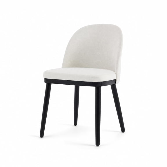 Set of 2 Wooden Upholstered Kitchen Dining Side Chairs