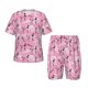 thumbnail image 1 of Balery Cartoon Poodle Dog Conjunto de Pijama Infantil de Manga Corta con Estampado – Ropa de Dormir de Algodón Suave-Small, 1 of 6