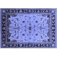thumbnail image 1 of Ahgly Company Indoor Rectangle Oriental Blue Traditional Area Rugs, 2' x 5', 1 of 4