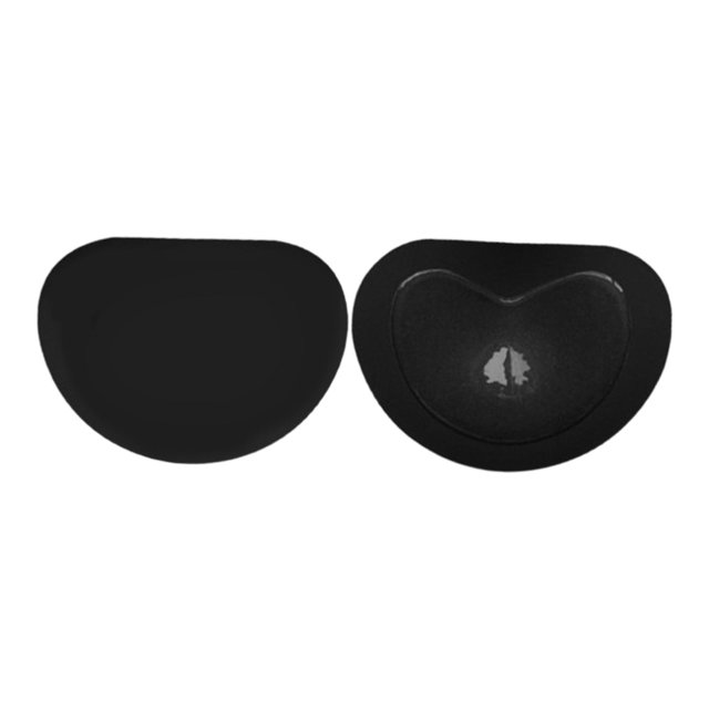 2 Almohadillas Para Sujetador Para Mujer, Almohadillas Adhesivas Para El Pecho Para Traje De Baño, Vestido Deportivo, Corazón Negro