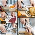 thumbnail image 3 of Kitchen Scissors, All Purpose, Heavy Duty Poultry Shears for Chicken Food Meat, Spring-loaded Steel Handle, 3 of 8