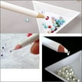 thumbnail image 5 of CNKOO 5 Pcs Crayons d'Art d'Ongles Blancs avec Strass, Design 3D, 5 of 5