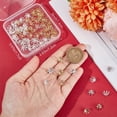 thumbnail image 3 of 80Pcs 2 Colors Flower Bead Caps 24K Gold & 925 Sterling Silver Plated Bead Cap Pendant Bails with Loops Bracelet Necklace DIY Jewelry Making Crafts Supplies DIY, 3 of 5