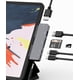 thumbnail image 1 of Adaptador para  Pro USB C Hub M4 M2 M1/ Air 4/5/6/ Mini 6, Adaptador 7 en 1 con  4K,  de 3.5mm, USB 3.0, PD 100W, SD/TF, Datos USB-C 3.0, Accesorios para, 1 of 7
