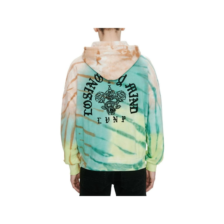Eleven Paris Mens Cotton Tie Dye Hoodie