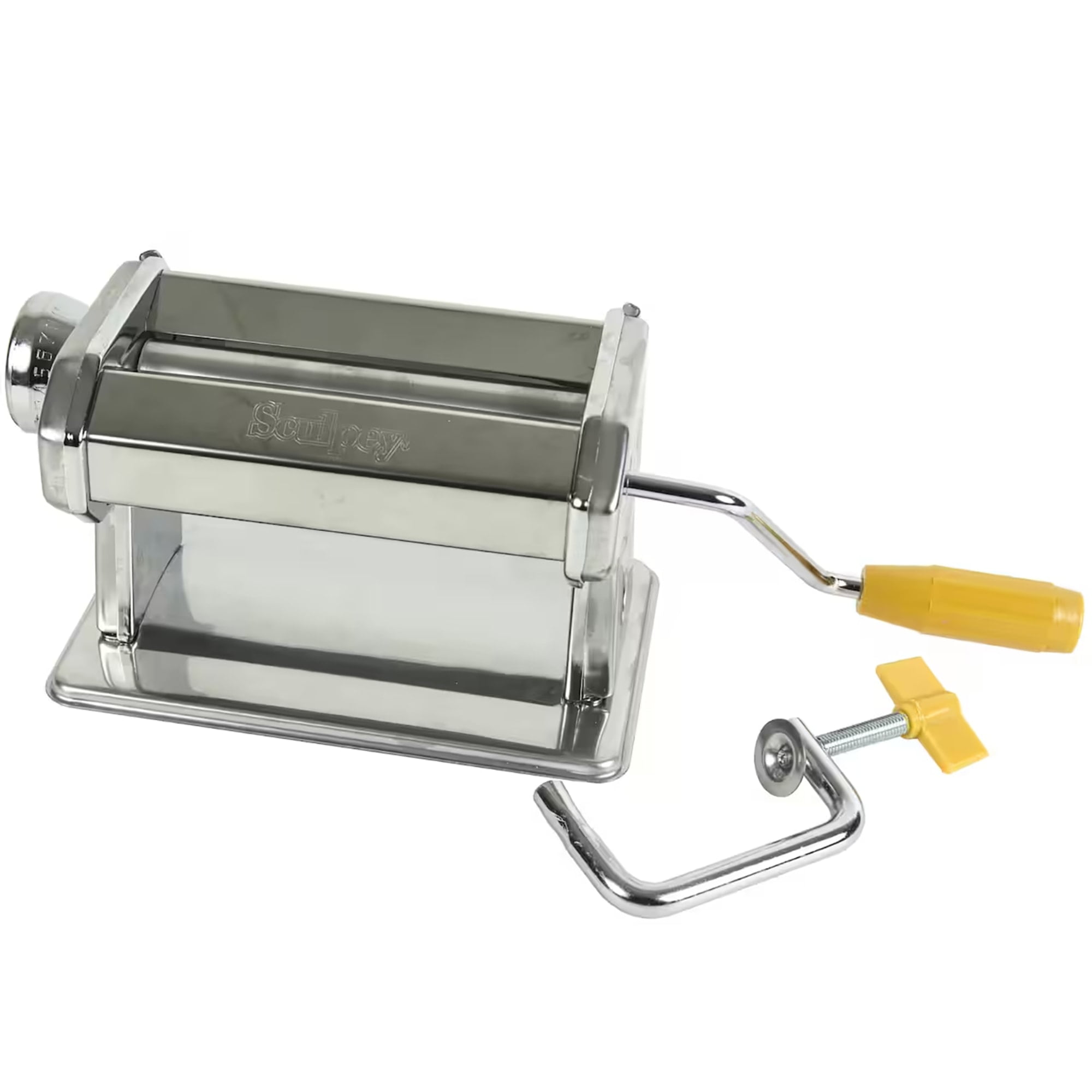 Sculpey: Clay Conditioning Machine - Pasta Machine, Clay Tool, 9 Thickness Settings, Crank Handle, stainless-steel, Arts & Crafts Supplies