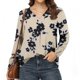thumbnail image 1 of ICHUANYI Clearance Women Fashion Casual Print V-Neck Loose Long Sleeve T-shirt Top Blouse Pullover(Black, L) ICHUANYI WER2023081501130, 1 of 7