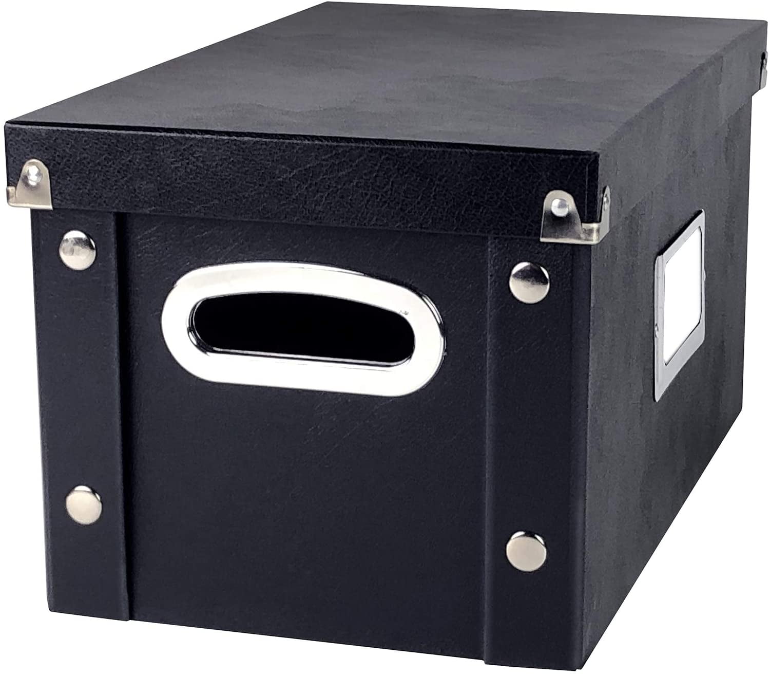 Vinyl 45 Record Box, Black