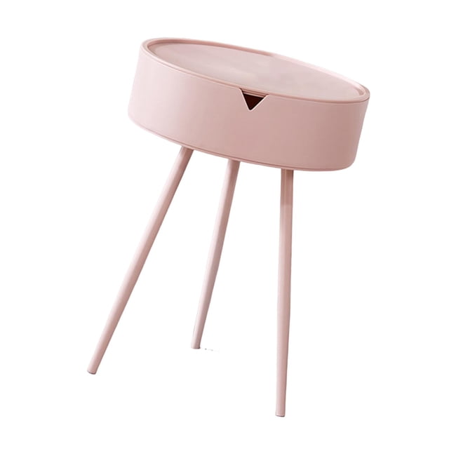 Lipstore Table d'Appoint Ronde Table Basse d'Accent pour Salon Intérieur Chambre Rose