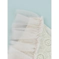 thumbnail image 6 of Franhais Toddler Baby Girls Romper Dress Contrast Color Lace Mesh Ruffles Sleeveless Tulle Jumpsuit, 6 of 9