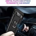thumbnail image 4 of SaniMore Tri-layer Case for Google Pixel 7A 6.1" 2023, 360° Rotating Holder/Kickstand Rugged PC Back + TPU Bumper Magnetic Car Mount Anti-fingerprint Anti-fall Heavy Duty Protective Case, Black, 4 of 8