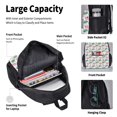 thumbnail image 4 of Pofeuu Lotus Flower Print Backpack Travel Backpacks With Lunch Bag Pencil Bag Set 3 pcs Set Cartoon Backpack, 4 of 7