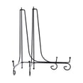 thumbnail image 1 of MasteelfCA 2pcs Black Wrought Iron Plate Bracket Desktop Dish Holder Decorate Crafts Display Rack for Home Decoration (12 Inch), 1 of 7