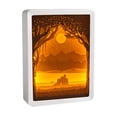 thumbnail image 1 of Lámpara alimentación USB creativa 3D Papercut Night Light para SM SunniMix luz de noche de talla de papel, 1 of 8