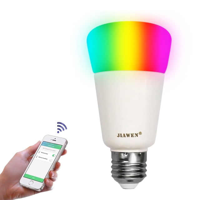 Bombilla LED Irfora AC100-240V 9W RGBW Bombilla inteligente (Versión Zigbee) E27 Base Socket Holder Compatible con Smart Phone App Control / Cambio de color / Brillo Regulable regulable / Ajuste de es Irfora Bombilla LED