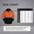 thumbnail image 6 of TCCFCCT Safety Jacket for Men & Women, Hi Vis Reflective Jackets with Pockets, Construction Coats for Cold Weather, High Vis Rain Gear, Waterproof, Long J-Orange, M, 6 of 7