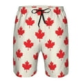 thumbnail image 3 of Fotbe Happy Canada Day Trajes de Baño Estampados para Hombre, Shorts de Verano de Secado Rápido, Ropa de Playa, Bañadores-X-Large, 3 of 6