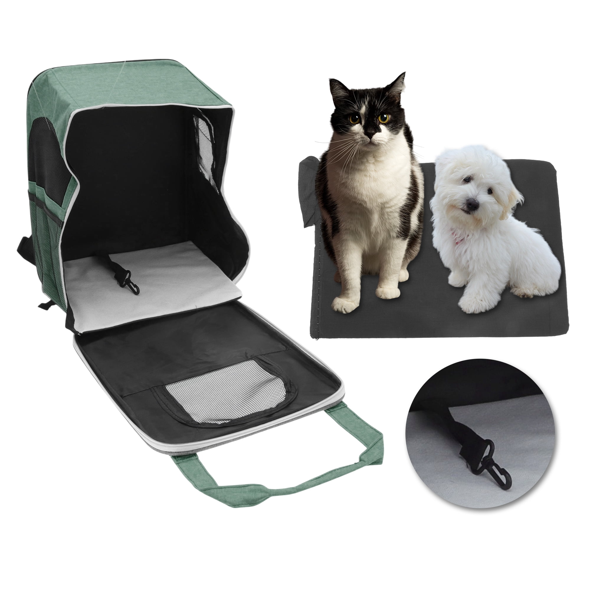 Unique Bargains Pet Carrier Portable Backpack for Cats and Small Dogs Carrier