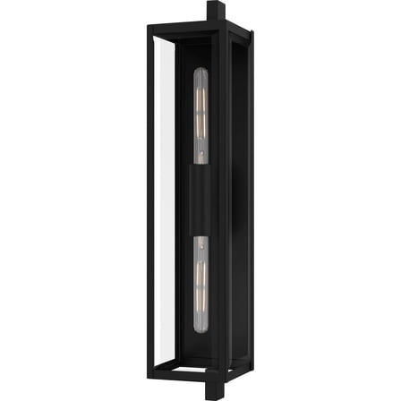 Open Box Quoizel Dle8407 Dale 2 Light 32" Tall Outdoor Wall Sconce - Black