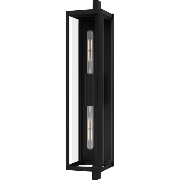 Open Box Quoizel Dle8407 Dale 2 Light 32" Tall Outdoor Wall Sconce - Black