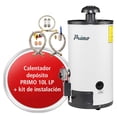 thumbnail image 2 of Kit Calentador de Depósito Iusa Primo Gas L.P + Kit de Instalación Blanco, 2 of 4