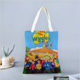 thumbnail image 2 of The Wiggles Bolso de tela con estampado de lienzo para mujer, bolsa de compras reutilizable y estética, con cremallera interior, regalo para mujer,38*45cm., 2 of 6