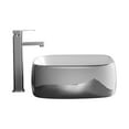 thumbnail image 4 of Fine Fixtures Vessel Sink Vitreous China White w/Chrome Exterior Sides, 4 of 8