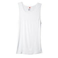 thumbnail image 6 of Hanes Men's Tall Man A-Shirt, White, 5X-Large/Tall (Pack of 3), 6 of 6