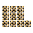 thumbnail image 1 of 10 pegatinas de mosaico autoadhesivas cuadradas 3D para decoración de cocina y baño., 1 of 14