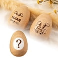 thumbnail image 2 of Eggs Musical Shakers Easter Wooden Egg 2026 Engraved With Text For Boy Girl Eester Egg Stuffers Custom For Hand For Education, 2 of 5