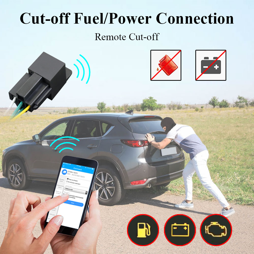Car GPS Tracker GT06 GSM GPRS Vehicle Tracking Device Monitor Locator Remote Control for Motorcycle Cut Off Engine Oil Free APP