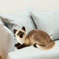thumbnail image 4 of PENGXIANG Jouets en Peluche Chat Poupée Réaliste Simulation Adorable Chats Siamois pour Enfants Adultes StyleA, 4 of 9