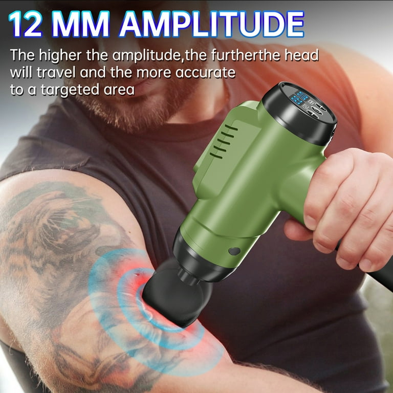 Cshidworld Deep Tissue Percussion Massage Gun, 99 Speed, 10 Heads