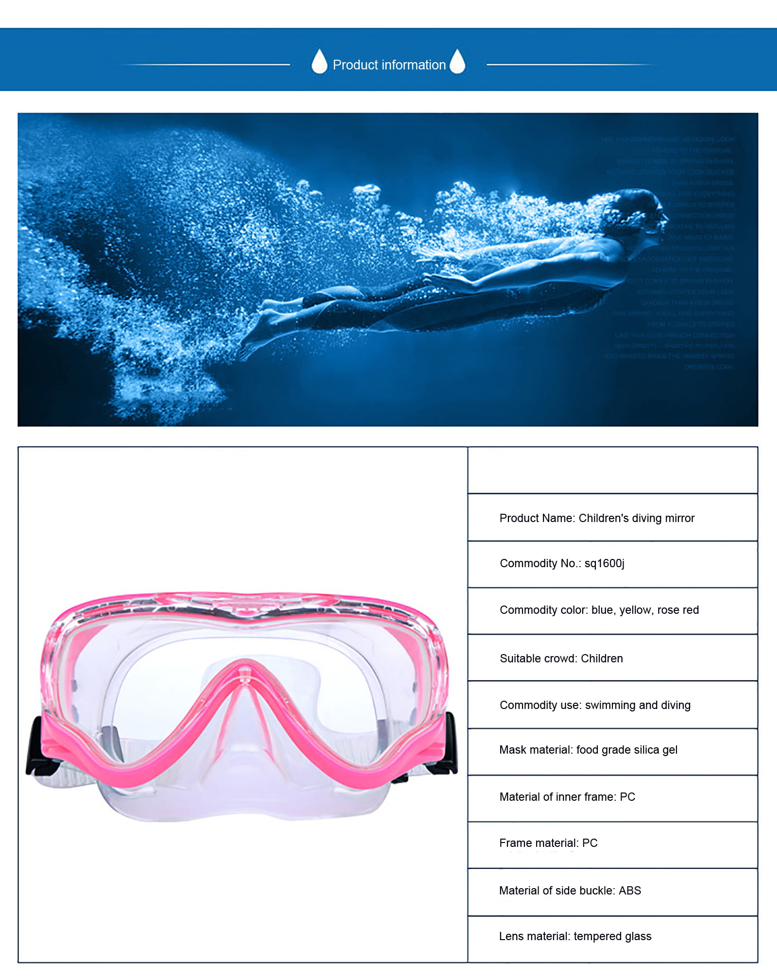  Supertrip Snorkel Mask Adult Swimming Goggles with Nose Cover  for Men Women Youth, 180°Clear View Scuba Swim Mask (Black) : Sports &  Outdoors