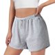 thumbnail image 1 of Pantalones cortos informales de verano para mujer para hacer ejercicio: cintura elástica con cordón, bolsillos, poliéster transpirable, corte holgado, para senderismo y yoga, tallas S-XXL, contorno, 1 of 6