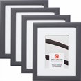 thumbnail image 2 of Craig Frames Contemporary, 16 x 24 Inch Grey Picture Frame Matted to Display a 12 x 18 Inch Photo, Set of 4, 2 of 4