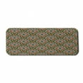 thumbnail image 1 of Paisley Computer Mouse Pad, Design Flourishing Wavy Flowers Like Moroccan Inspired Artwork, Rectangle Non-Slip Rubber Mousepad Large, 31" x 12" Gaming Size, Brown Green and Yellow, by Ambesonne, 1 of 2