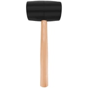 Performance Tool 1466 Durable Hard Rubber Head Mallet with Ergonomic Wood Handle for Woodworking, Construction and DIY Projects