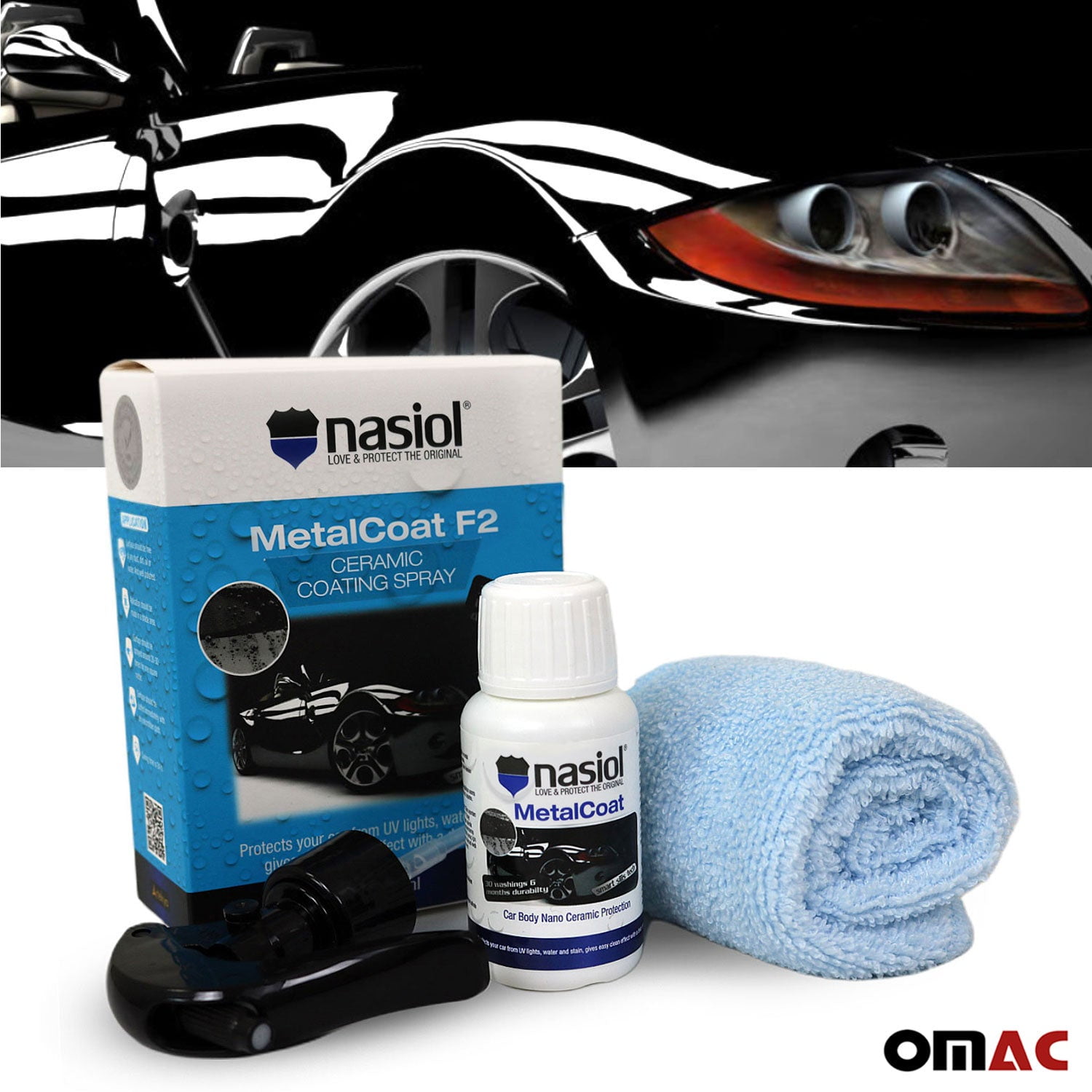 NASIOL Metalcoat F2 1.7 Oz Quick Nano Paint Protection Ceramic Coating