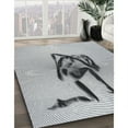 thumbnail image 2 of Ahgly Company Indoor Rectangle Patterned Gray Novelty Area Rugs, Swatch Sample, 2 of 6