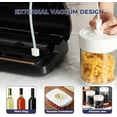 thumbnail image 6 of Gloppers Food Vacuum Sealers Machine with Cutter, Blusmart 80Kpa Food Sealer Vacuum Sealers with Food Storage Vacuum Rolls Bags Hose Attachment for Sealing Jars, Sous Vide, Freeze Meats, 6 of 7