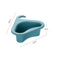 thumbnail image 2 of Estante triangular para fregadero, escurridor de fregadero, escurridor de almacenamiento para fregadero de cocina, estante de esquina triangular para fregadero (azul), 2 of 5
