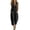 solid neutral tone, variant on Capri Jumpsuits for Women Sleeveless V Neck Wide Leg Rompers Button Down Casual Summer Baggy Overalls with Pockets, S