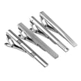 thumbnail image 2 of Pasador de Metal Sunnimix Clip de Corbata de Plata para Hombre 4 Piezas, 2 of 6