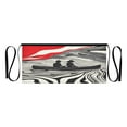 thumbnail image 7 of Yayeee Waist Apron with Pockets for Cooking Waterproof Half Server Aprons, Black Illusionary Boat, 7 of 7